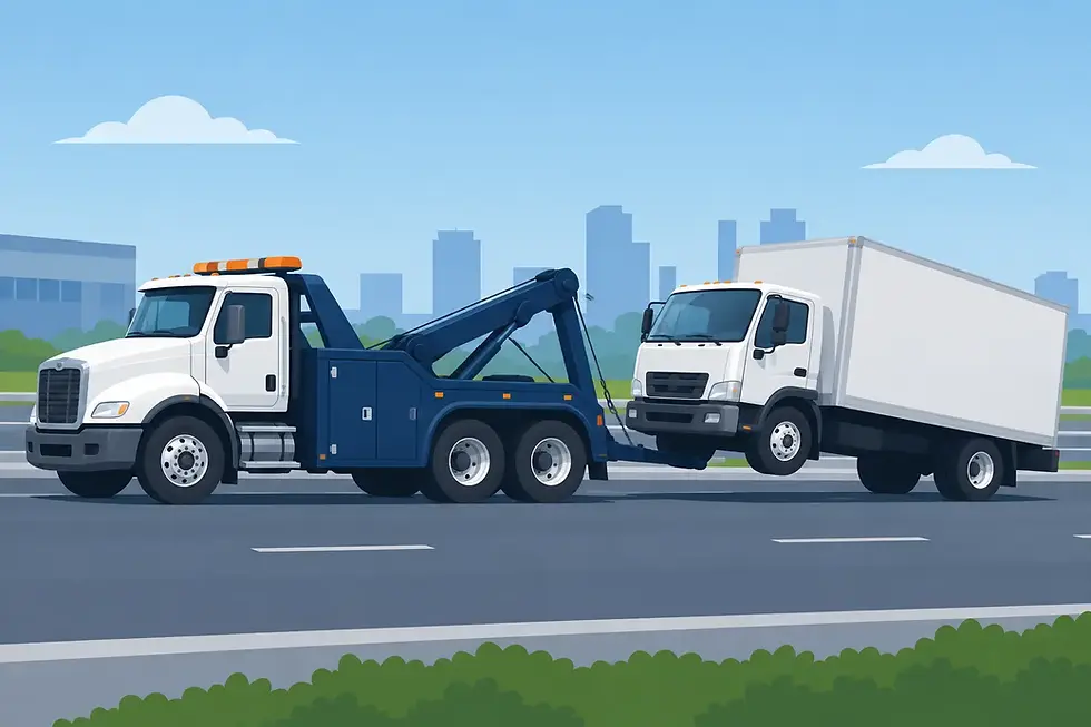Commercial Vehicle Towing Example: What Happens?