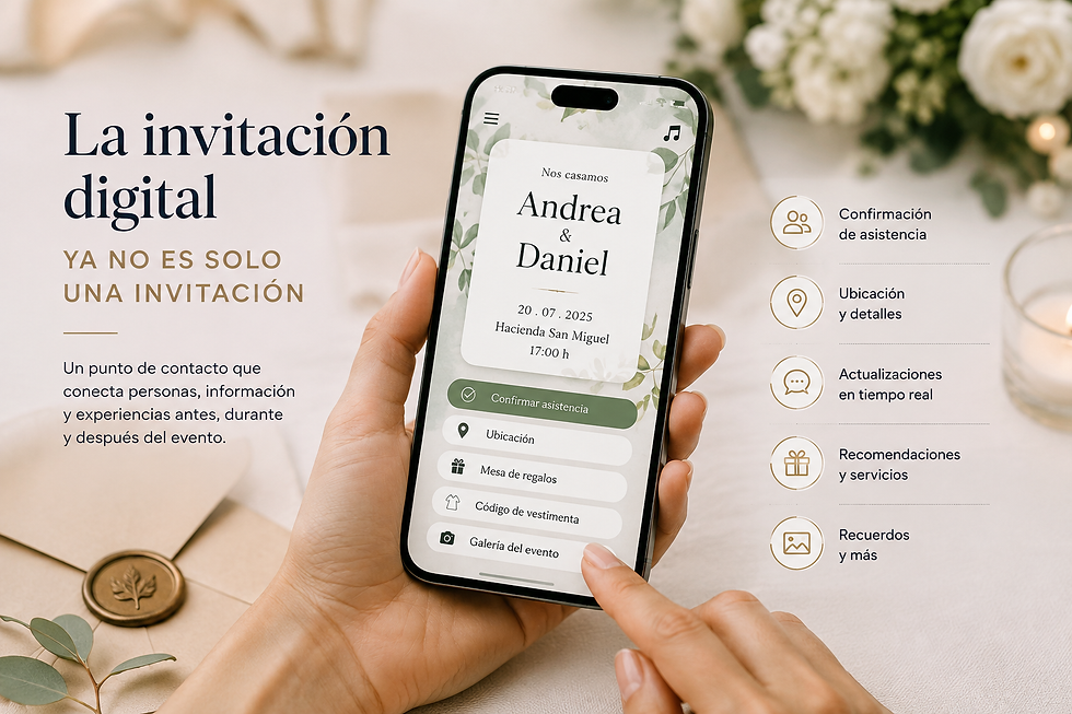 La invitación digital ya no tiene que ser solamente una invitación