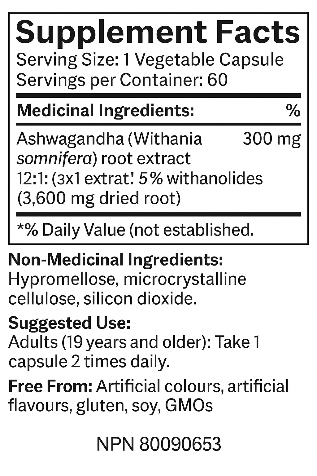 ASHWAGANDHA SUPREME VEGETABLE CAPSULE — view 4