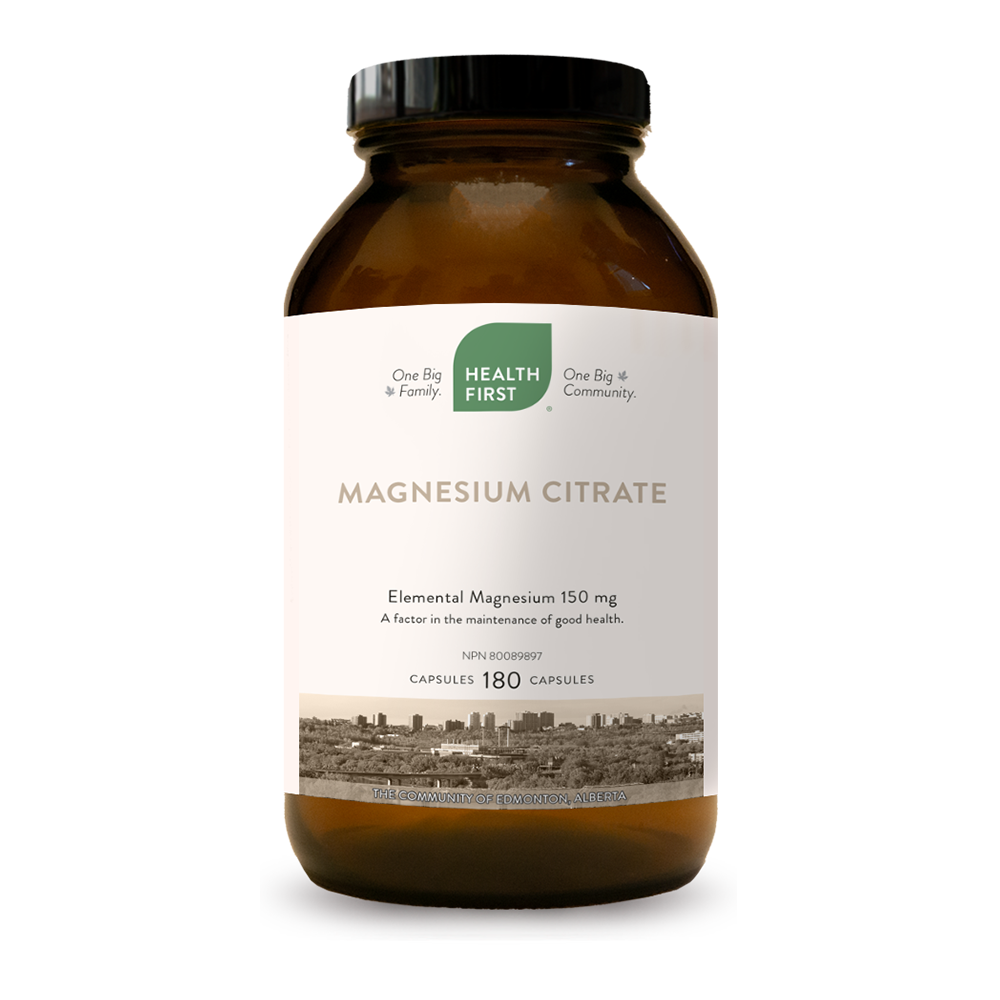 MAGNESIUM CITRATE 180 VEGETABLE CAPSULES