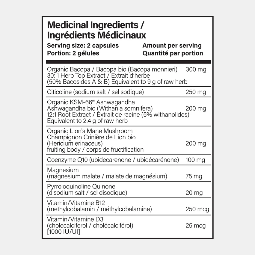 BRAINMEND 60 VEGETARIAN CAPSULES — view 2