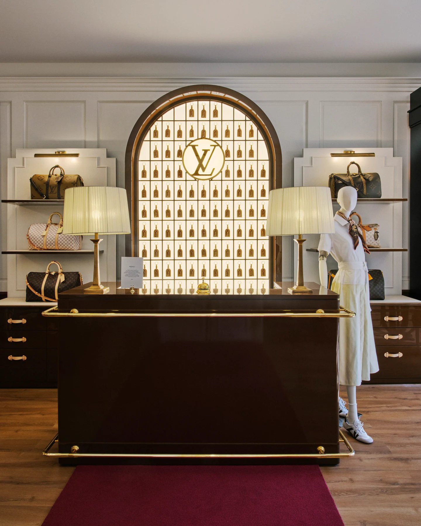 Louis Vuitton Hotel London Keepall Lobby entrance interior