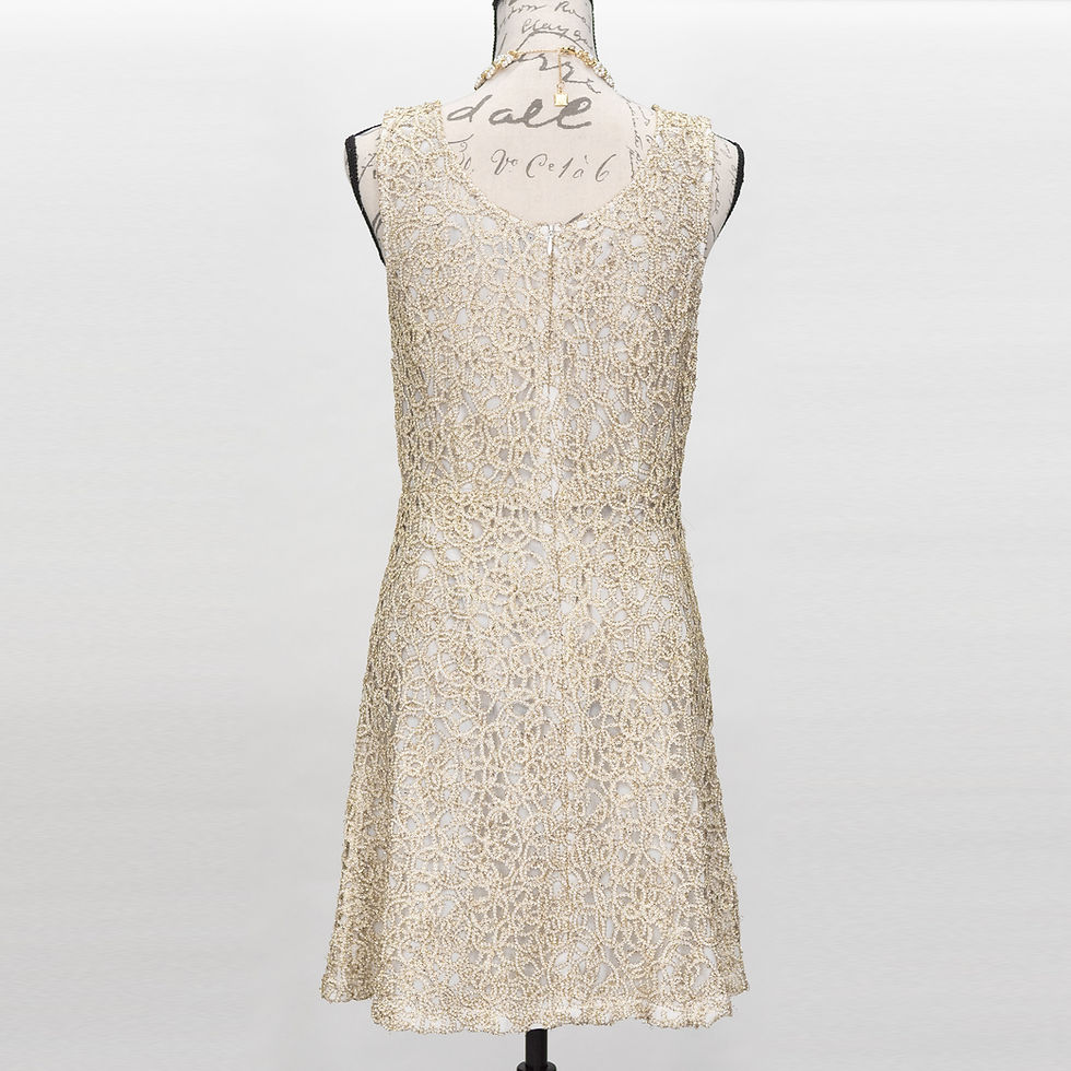Thumbnail: 0640 RSVP WHITE & GOLD DRESS