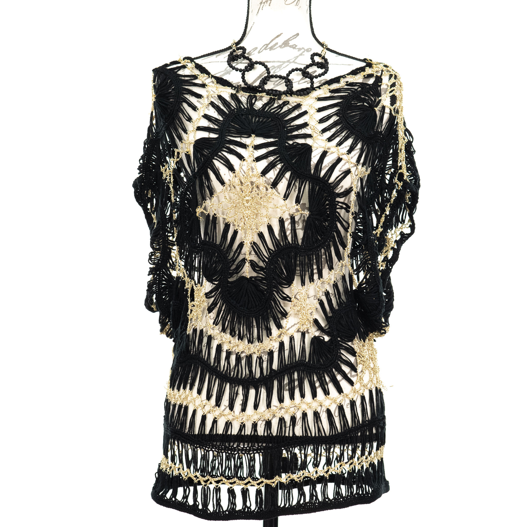 0830 BLACK & GOLD TOP