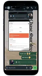 Es ist ein handy zu sehen, auf dessen Display eine Provisionsbenachrichtigung, von einem Tentary Shop zu sehen ist. marketing-system-finanzielle-freiheit.
