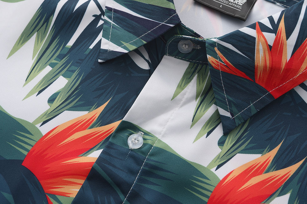 Thumbnail: Tropical Floral Short Sleeve Shirt
