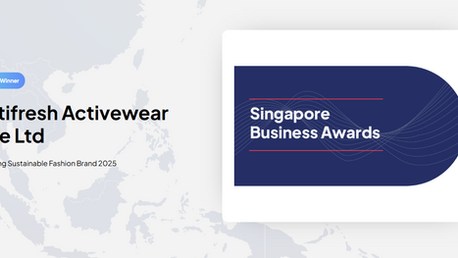 Ultifresh Activewear wins Leading Sustainable Fashion Brand 2025, Awarded by Singapore Business Awards