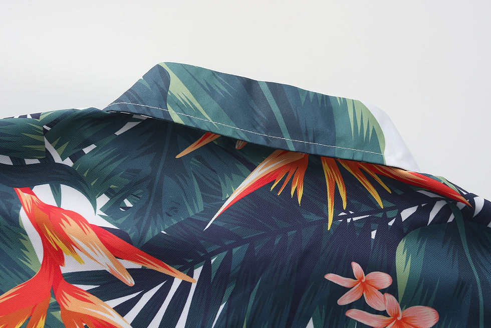Thumbnail: Tropical Floral Short Sleeve Shirt