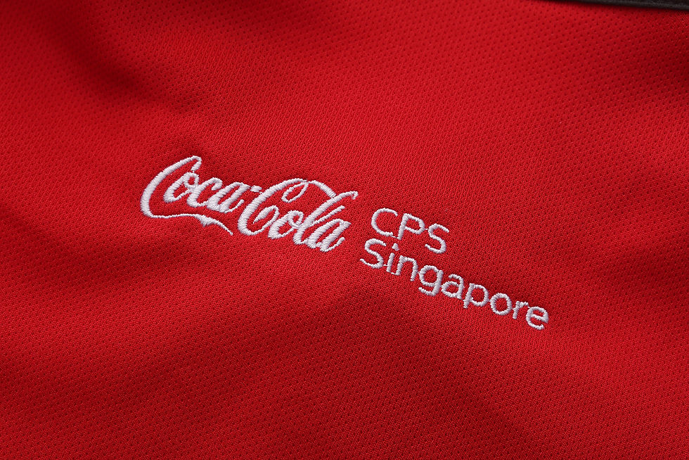 Thumbnail: Custom Mandarin Collar Polo Tshirt (Coca Cola)