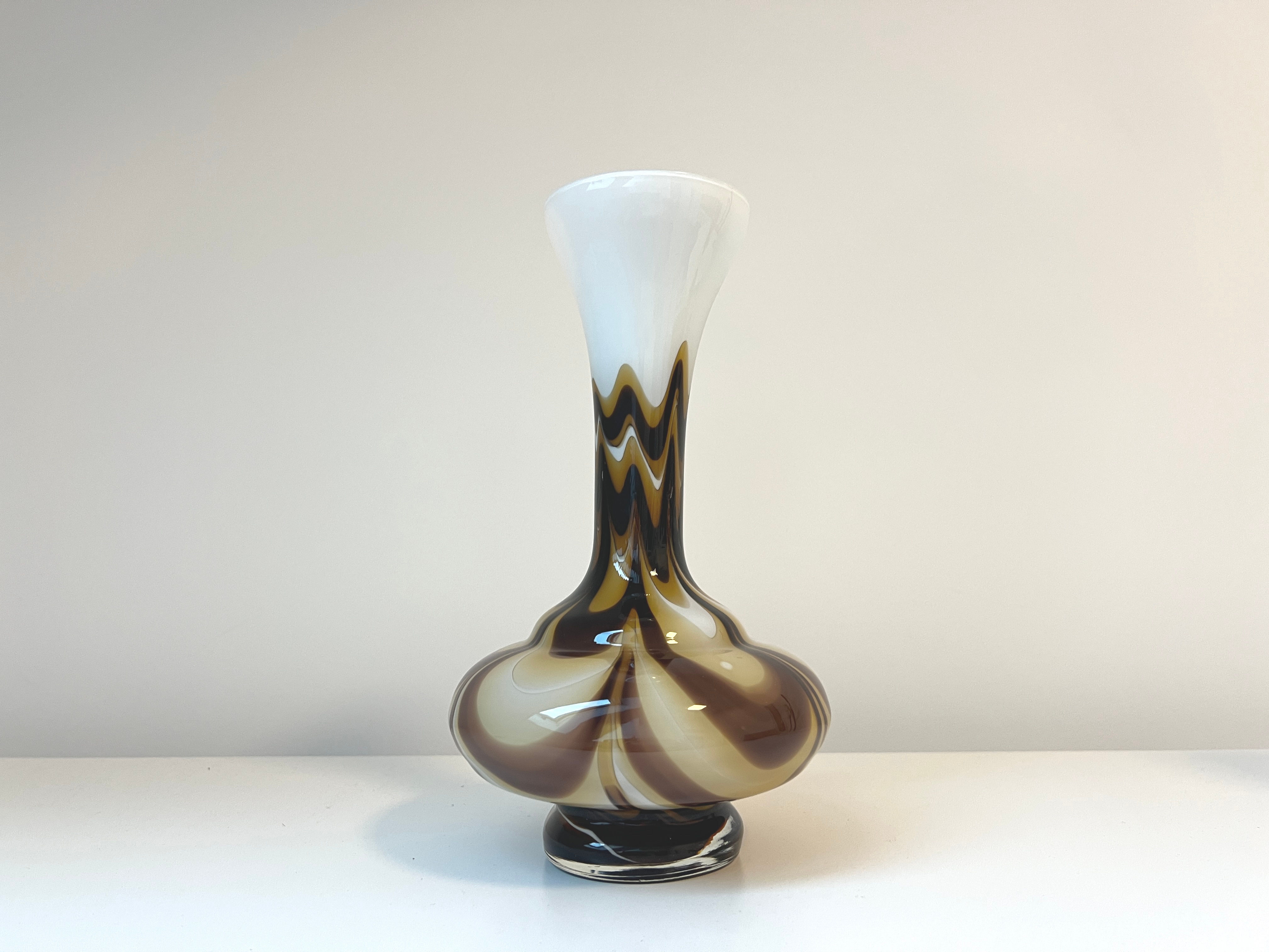 Vintage Muranoglas-Vase von Carlo Moretti 1970er