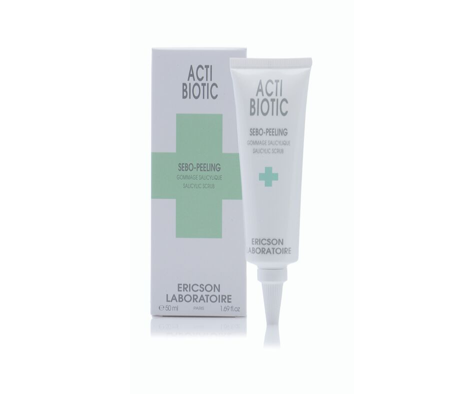 ACTI-BIOTIC. SEBO-PEELING. Sallicylic scrub.