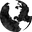 黒と白の地球