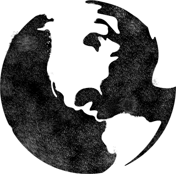 黒と白の地球