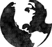 黒と白の地球 