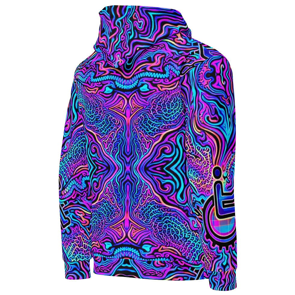 Thumbnail: purple trippy hoodie copy