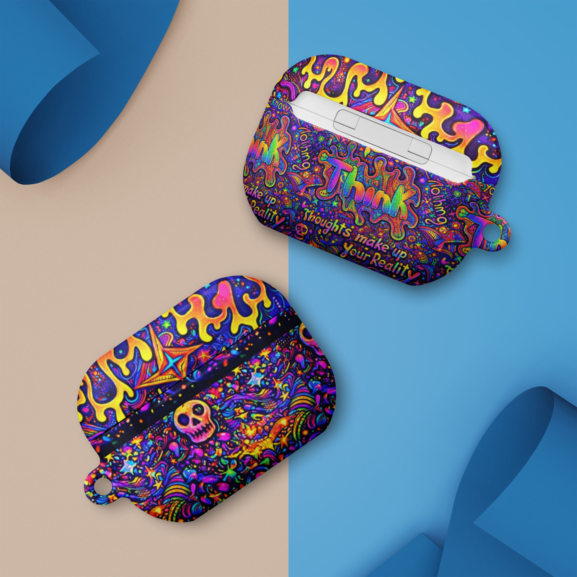 Rainbow Trippy AirPods Case THINK