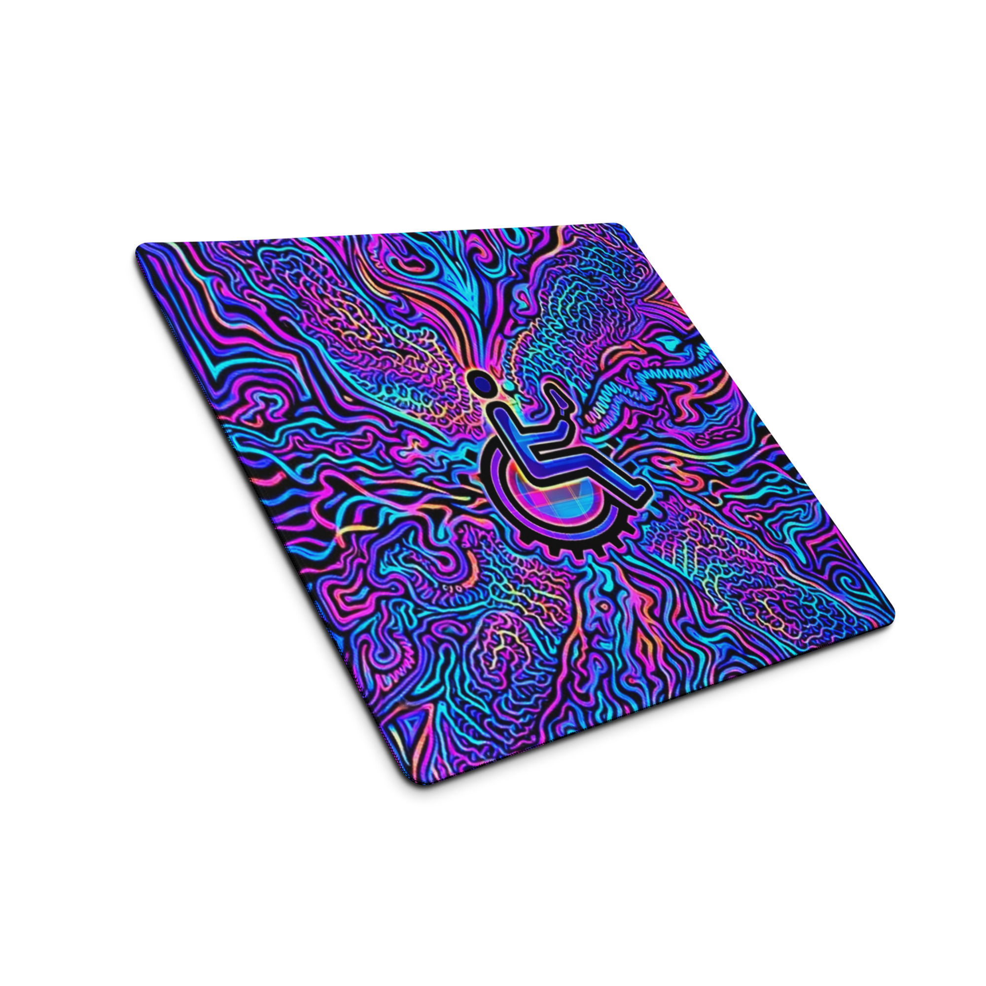 Neon Flux Desk Mat