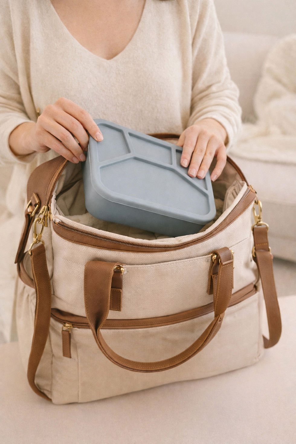 Thumbnail: Silicone Lunch Box & Water Bottle Set