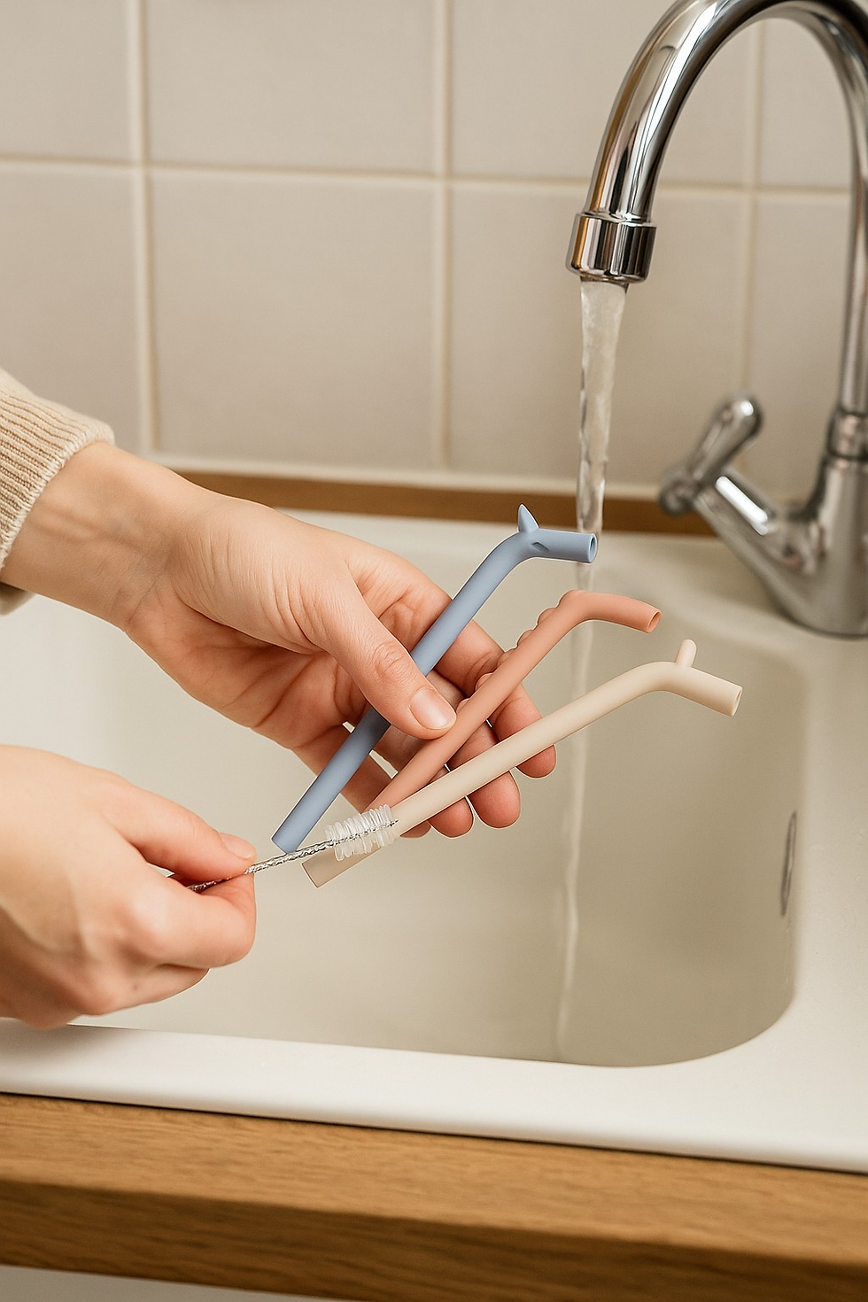 Thumbnail: Deer Silicone Straw Set