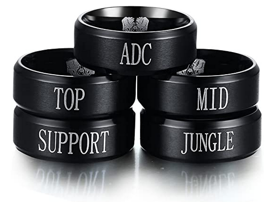 League of Legends Role Rings (Top, Mid, ADC, Support, Jungle)