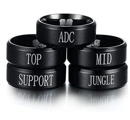 League of Legends Role Rings (Top, Mid, ADC, Support, Jungle)