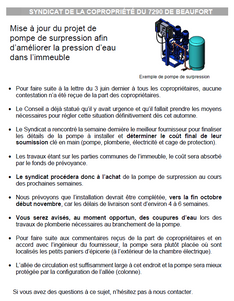 Pompe de surpression