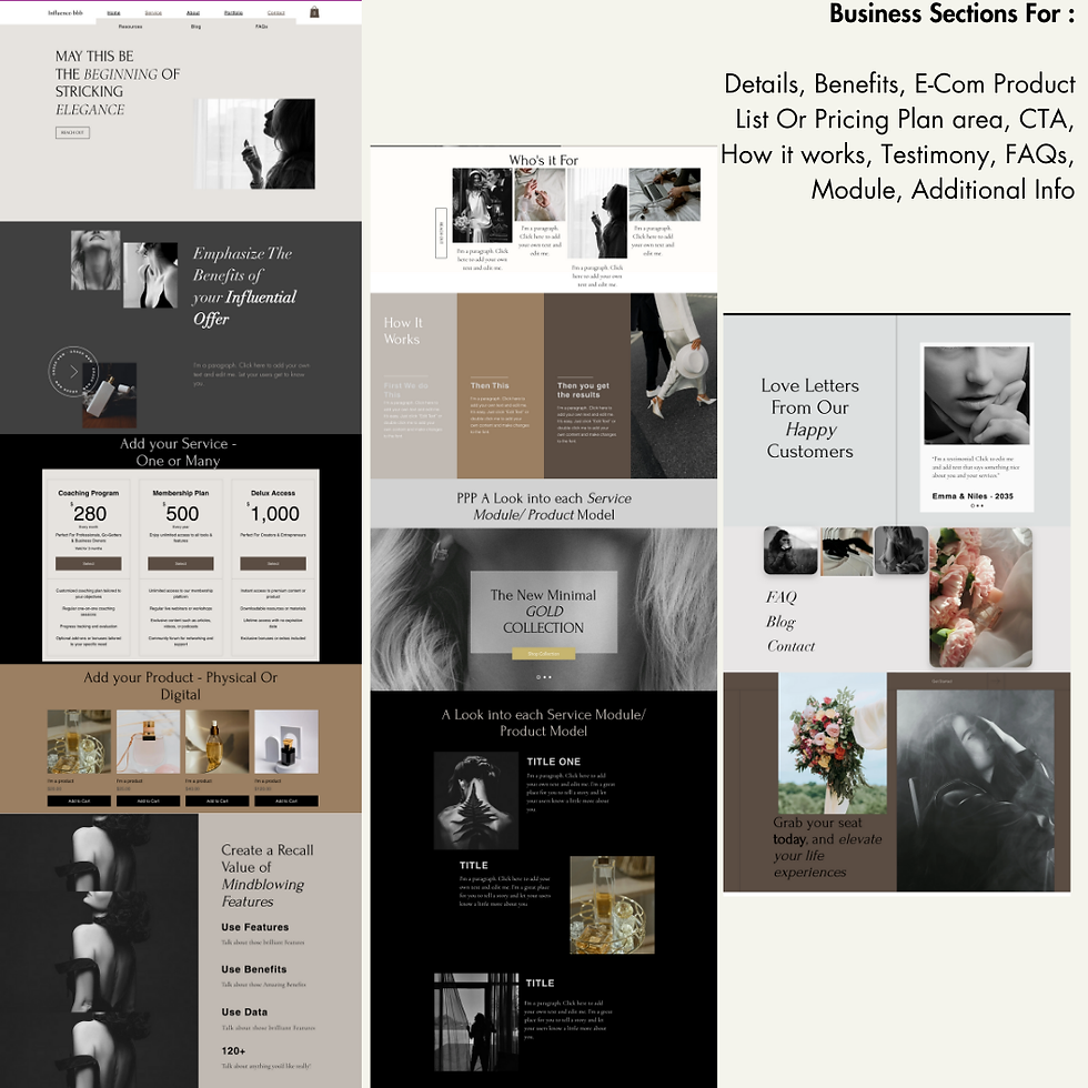 Thumbnail: Influence Website Template
