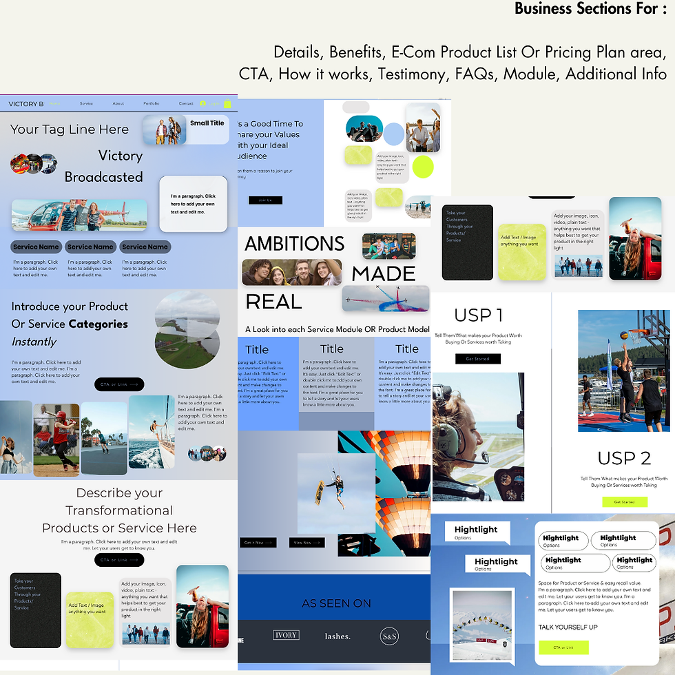 Thumbnail: Service and Product Page of Victory Website Template