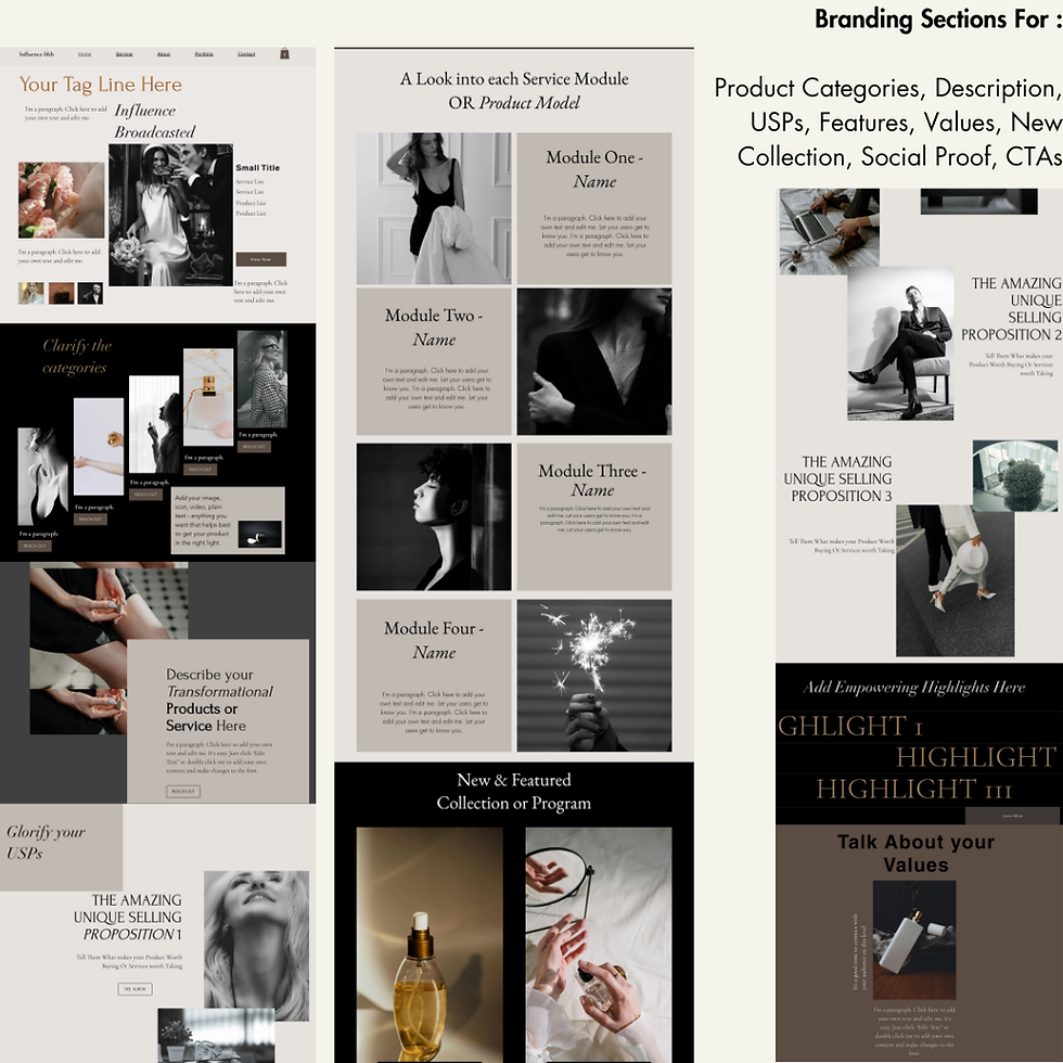 Thumbnail: Influence Website Template