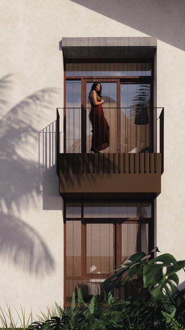 Two distinct villas, one shared spirit. Inner Sky reimagines the ancestral Kerala nalukettu for modern living, where each home turns inward to its own courtyard, a private fragment of the sky, an eternal breathing space. Arranged diagonally across a narrow gap, the villas stand in quiet dialogue: connected yet apart, united yet distinct, reflecting the bond of two brothers. Tradition and modernity converge here, where openness, light, and kinship define the architecture.