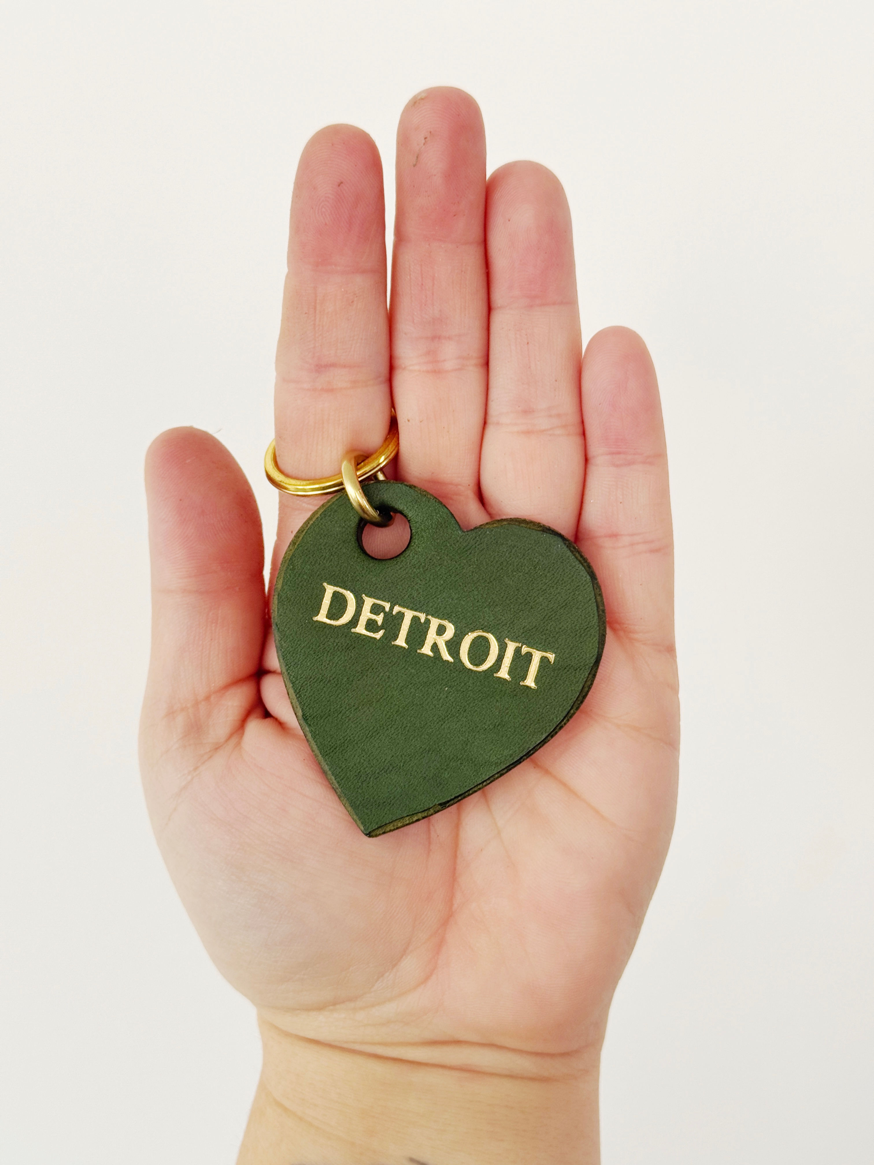 Detroit Love Keychain