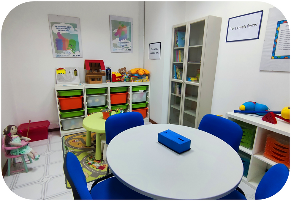 Sala de atendimento das crianças