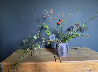 Freshly cut stems of seasonal foliage and flowers from Ravensfield farm in Devon