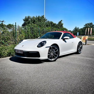 Chalk Grey (Crayon) Porsche 911 Cabrio beschermd met XPEL Ultimate Plus PPF door BC Signature