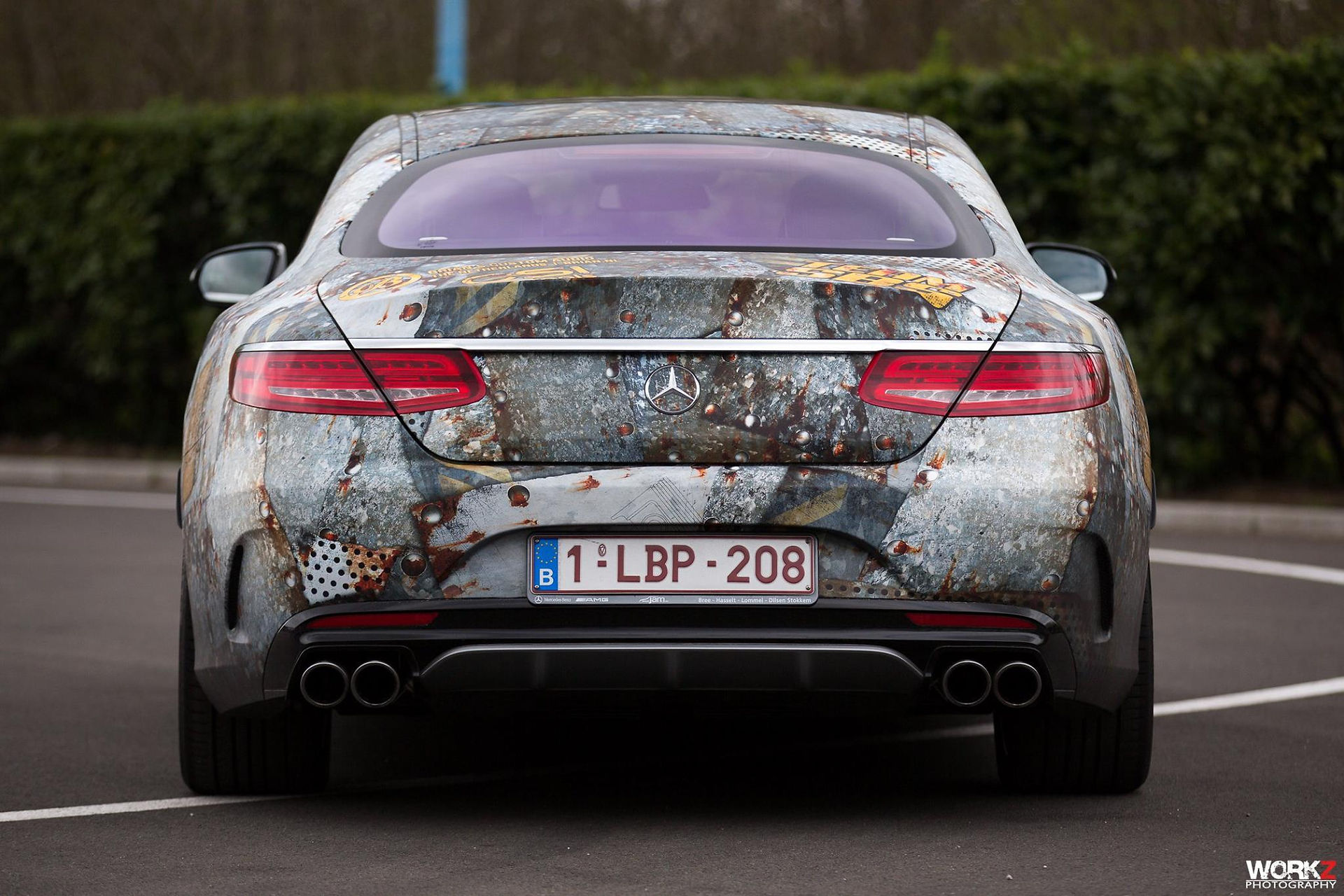 Mercedes S-klasse carwrap