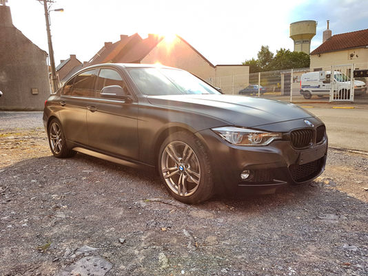 BMW 3 Satin Black Wrap