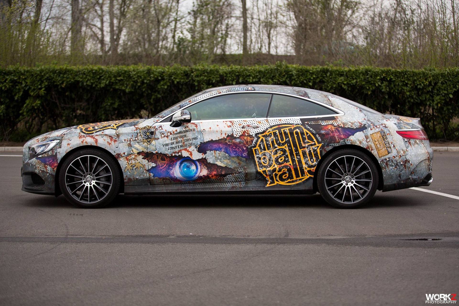 Mercedes S-klasse carwrap