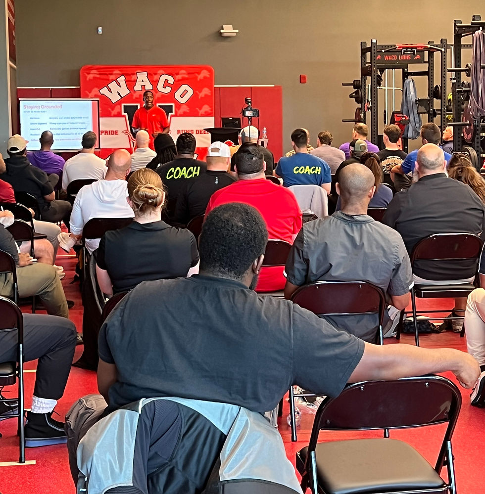 Mondo Strength and Conditioning Clinic at Waco High School