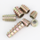 Thumbnail: Solid wood furniture inner and outer tooth M6 countersunk head iron inner and ou