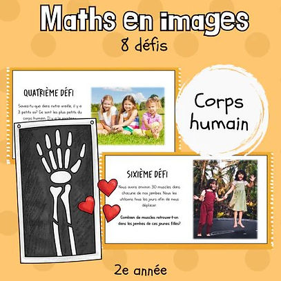 Maths par l'image - Le corps humain (2e)