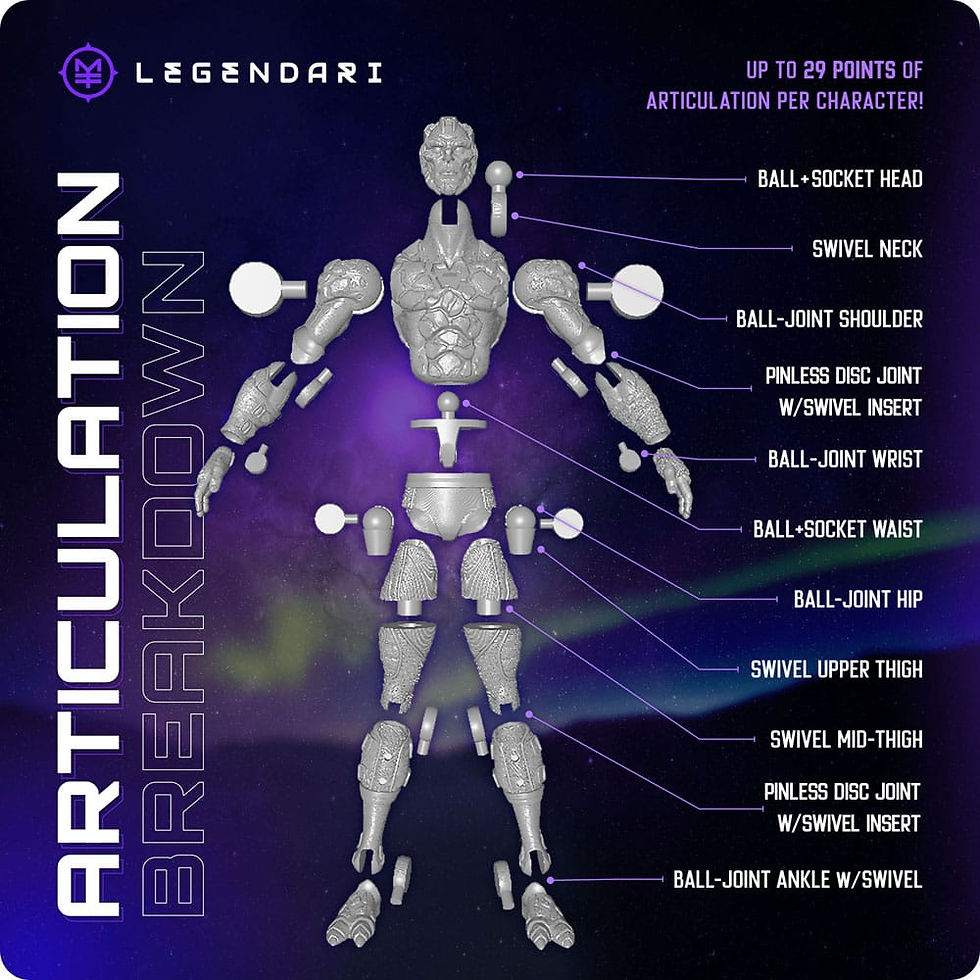 Miniaturbild: LEGENDARI: Spyte Usurper - 1/10 Actionfigur (Four Horsemen/Meta Travelers) 18cm 