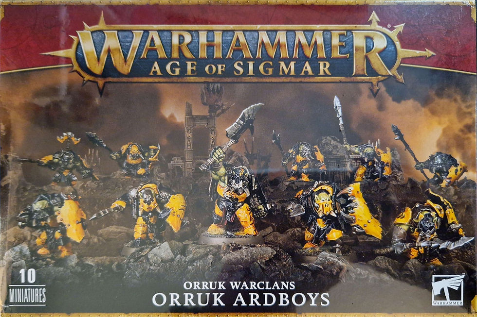 Miniaturbild: Warhammer - Age Of Sigmar - Orruk Warclans - Orruk Ardboys Plattnhelme