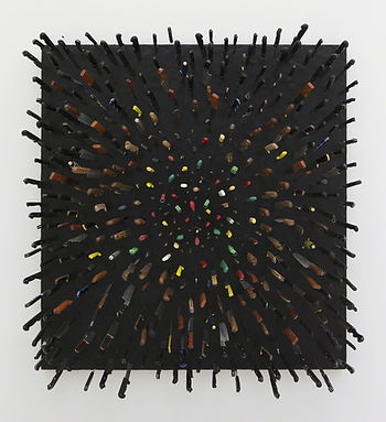 Farhad Moshiri - Colored Knives on Black