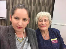 Melanie Suzanne Wilson and Elizabeth Wilson at Toastmasters in June 2017.jpeg