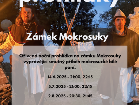 Termíny nočních prohlídek 2025