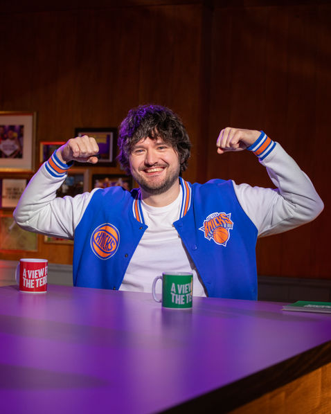 Craig Fowler on set filming "A View from the Terrace"