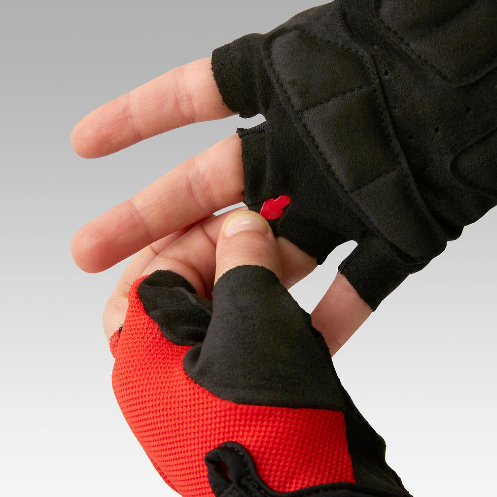 Thumbnail: 500 Kid's Cycling Gloves - Red