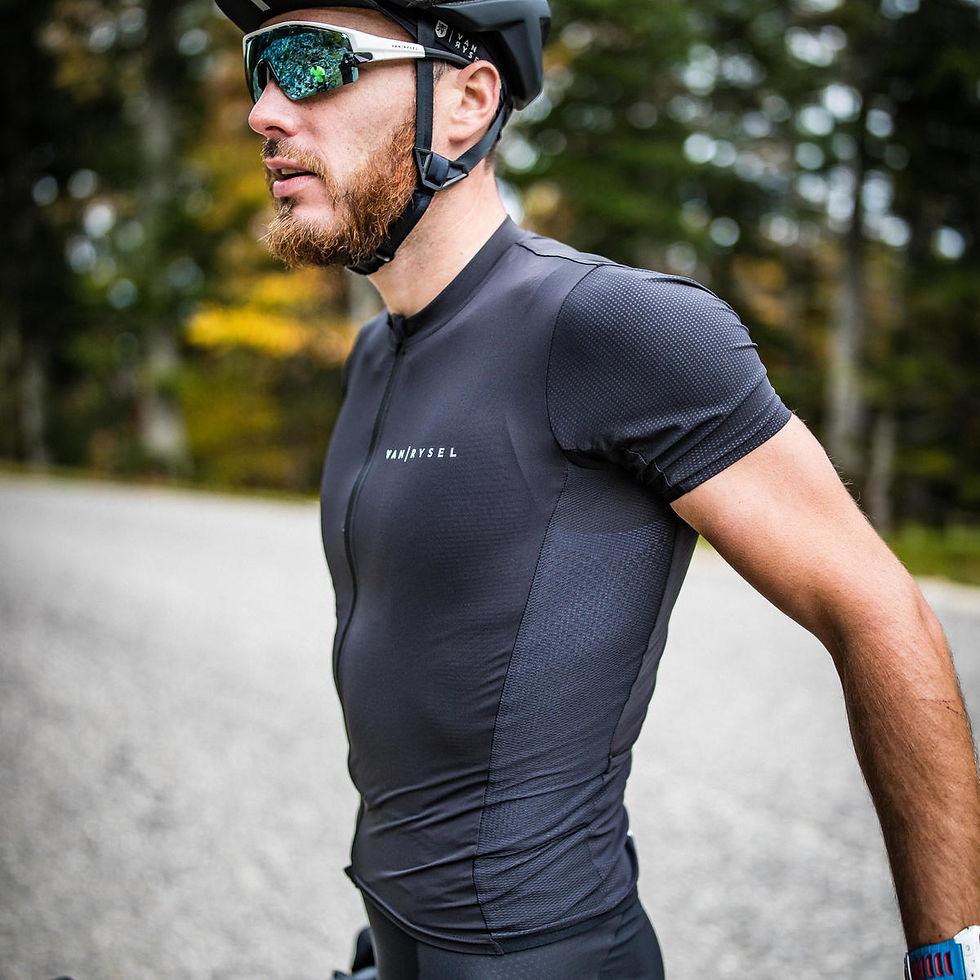 Thumbnail: Road Cycling Jersey Neo Racer - Black
