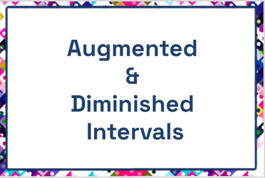 Augmented & Diminished  Intervals