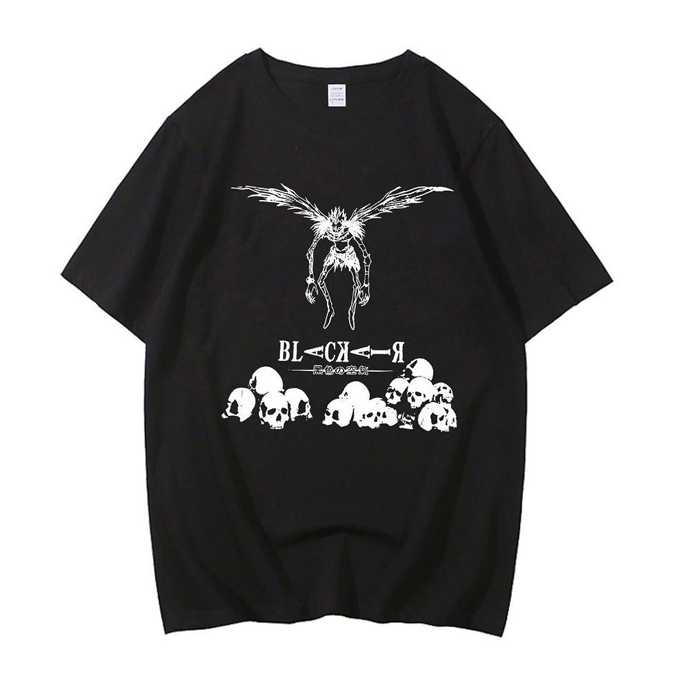 Thumbnail: Harajuku Death Note T Shirts Anime Graphic Printing T Shirt High Quality Cotton 